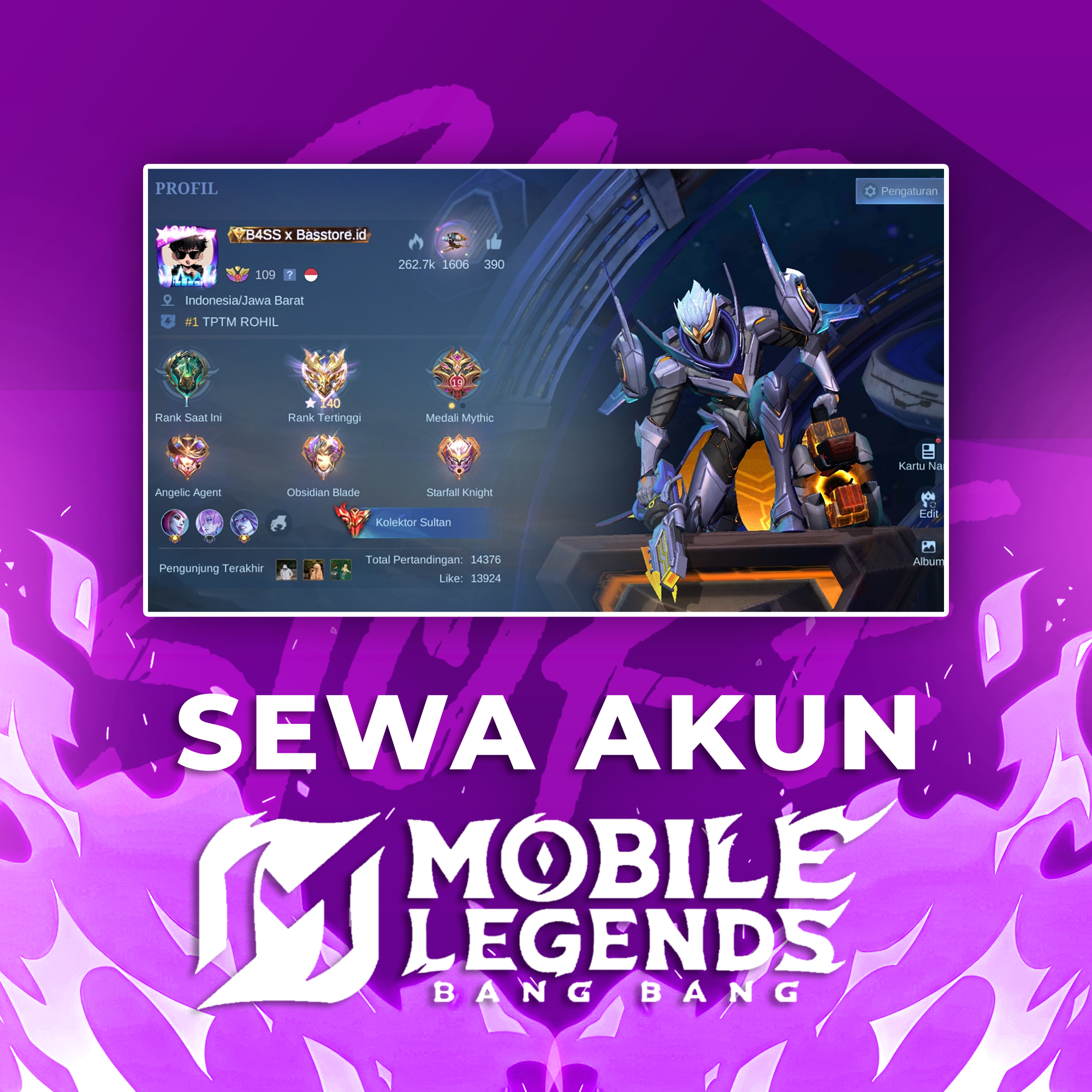 Sewa Akun Mobile Legends
